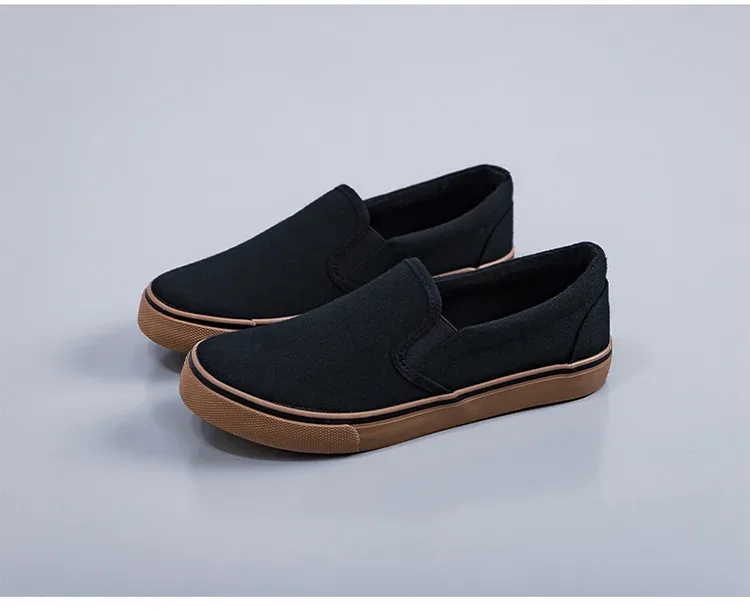 Hand-Painted Canvas Shoes Elastic Unisex Spring 2025 Style Korean Version Flat Heel Breathable Cotton Lined All-Season Footwear