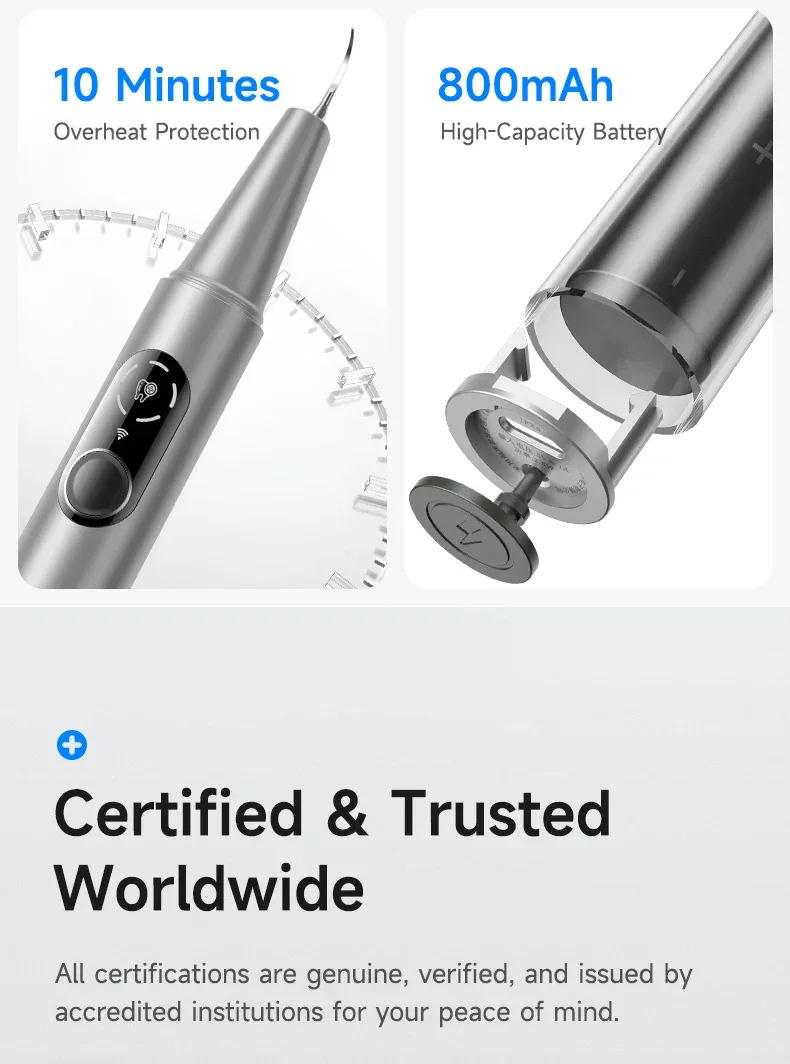 CURVY MOON Visible Electric Ultrasonic Tooth Cleaner with Camera Tartar Remover Tooth Stain Cleaning Tools Teeth Whitening Care