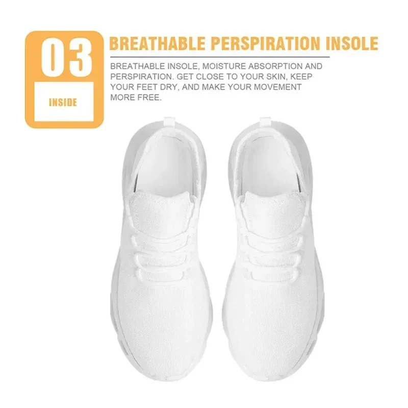 Black and White Teeth Medical Institution Nurse Shoes for Woman Men Four Seasons Round Toe Non-slip Casual Sneakers Custom Shoes