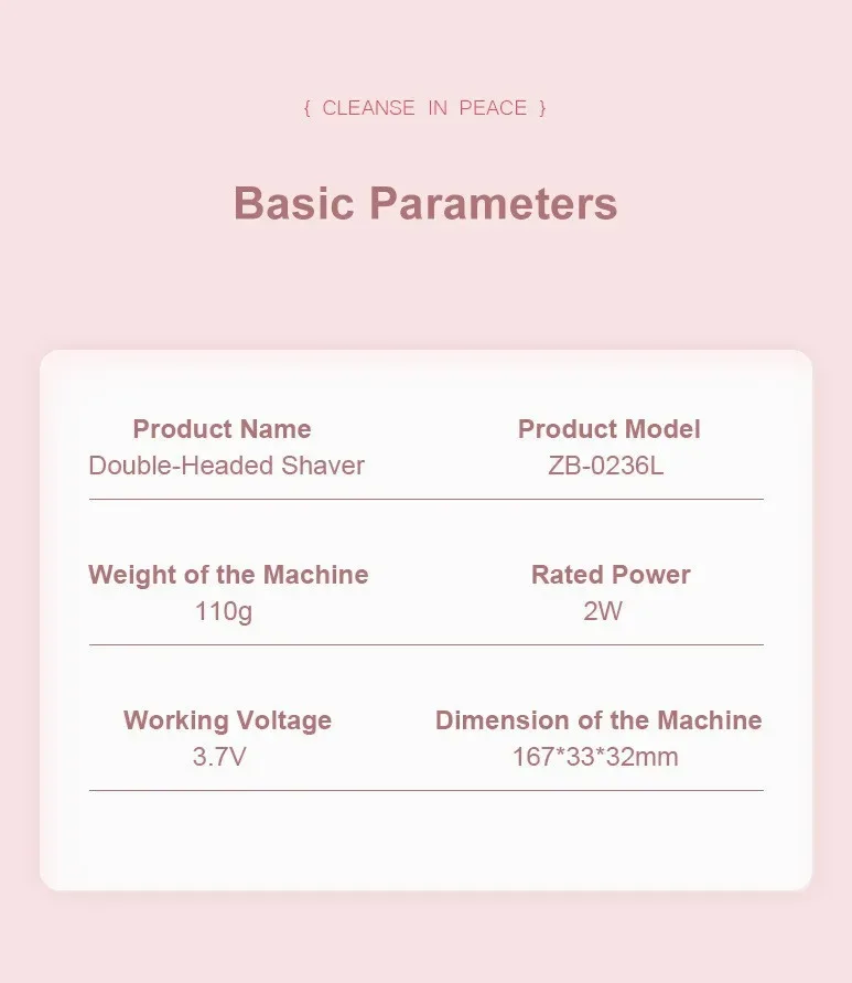 Electric Razors for Women 2in1 Bikini Trimmer Facial Mustache Shavers for Ladies Body Underarms Legs Portable Painless Epilator