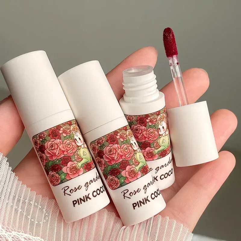 Waterproof Nude Red Pink Lip Gloss Makeup Lasting Non-stick Cup Liquid Lipstick Matte Mousse Lip Mud Sexy Women Korean Cosmetic