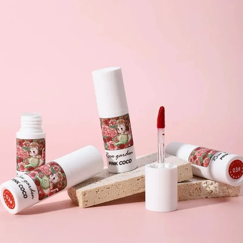 Waterproof Nude Red Pink Lip Gloss Makeup Lasting Non-stick Cup Liquid Lipstick Matte Mousse Lip Mud Sexy Women Korean Cosmetic