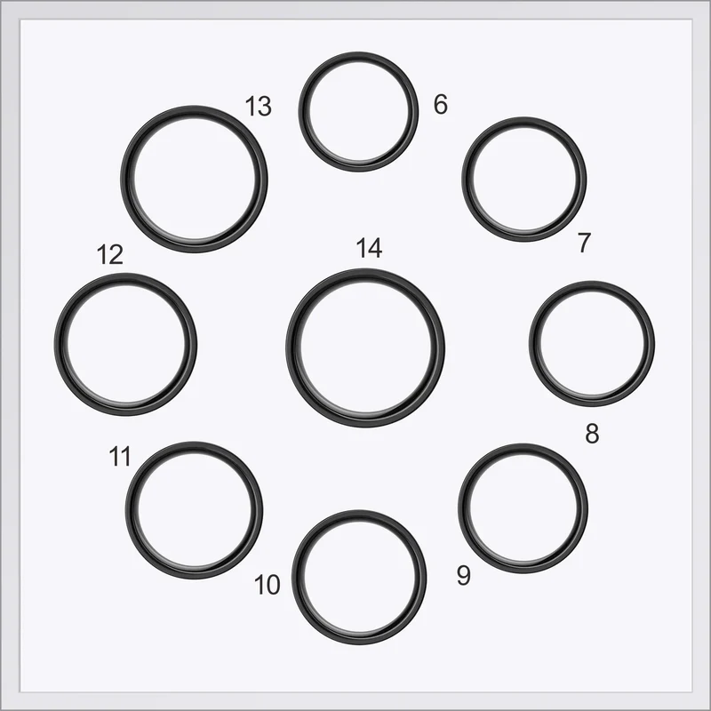 AITC 2025Smart Ring Custom Series Smart Ring Model Sample test Size Plastic Material Universal Size Model NFC iPhone