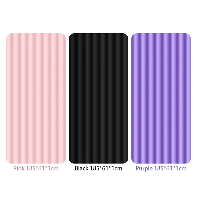 Yoga Mat Non Slip Exercise Mat Thick Solid Color Fitness Mat Yoga Workout Mat Multi-Function for Home Gym