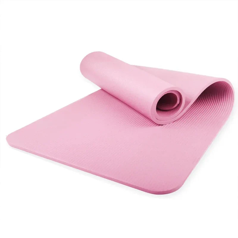 Yoga Mat Non Slip Exercise Mat Thick Solid Color Fitness Mat Yoga Workout Mat Multi-Function for Home Gym