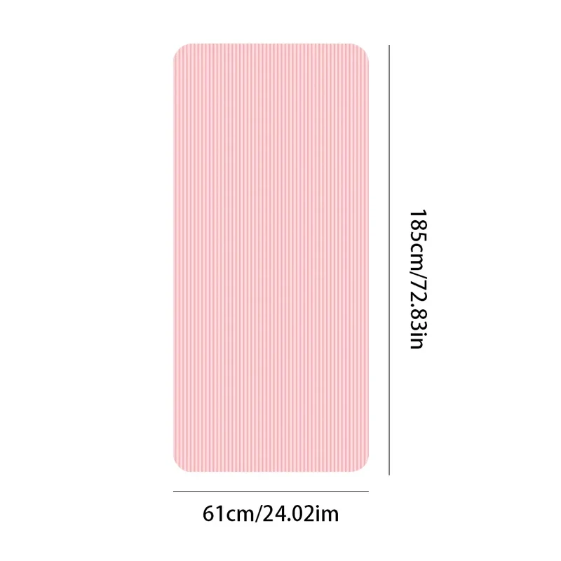 Yoga Mat Non Slip Exercise Mat Thick Solid Color Fitness Mat Yoga Workout Mat Multi-Function for Home Gym
