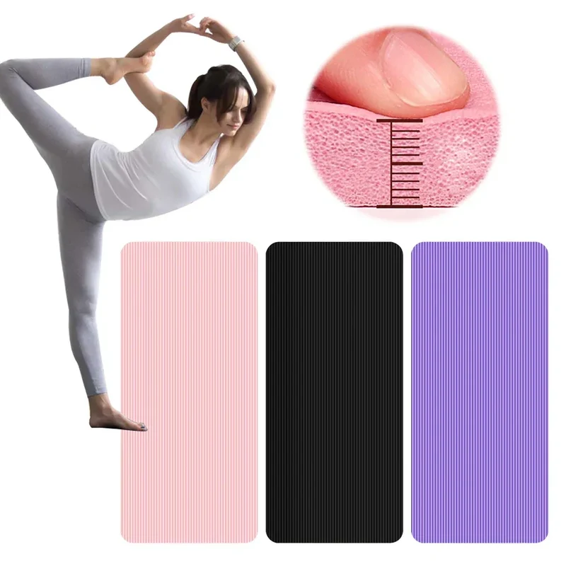 Yoga Mat Non Slip Exercise Mat Thick Solid Color Fitness Mat Yoga Workout Mat Multi-Function for Home Gym