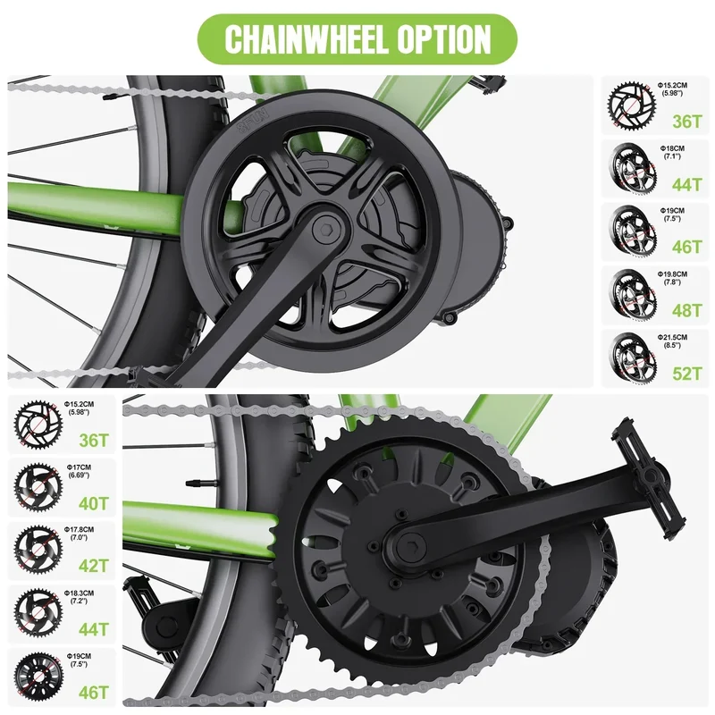 BAFANG Mid Drive Motor 1000W 750W 500W 250W 350W Electric Bike Conversion Kit BBSHD BBS02B BBS01B M615 M325 M215 Ebike Kits
