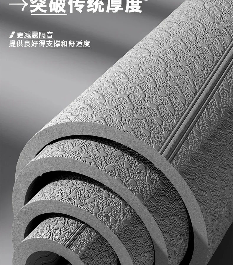 Foldable and Convenient Yoga Mat, Anti Slip, Thickened and Widened Fitness Mat, Home Outdoor Fitness, Beauty and Sports Mat