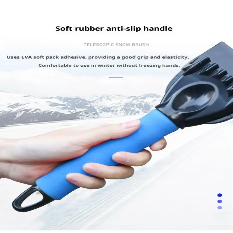 Versatile Ice Scraper for Cars, Windshield and Door Snow Removal, Frost Clearing Tool for Winter, Auto Cleaning Accessories
