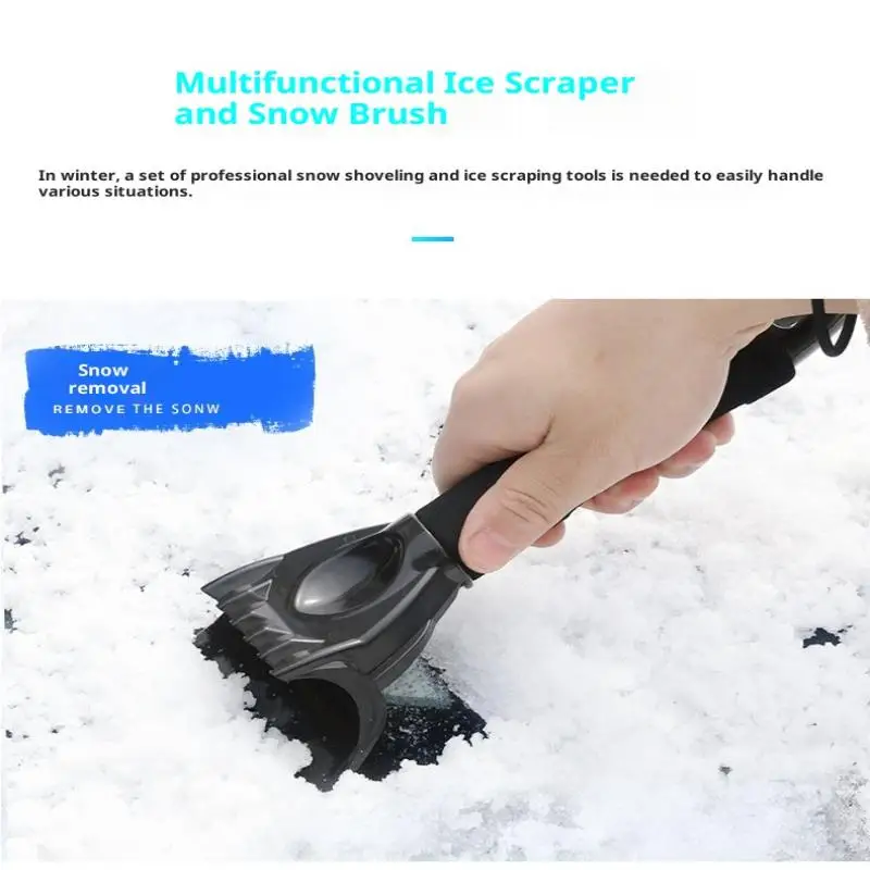 Versatile Ice Scraper for Cars, Windshield and Door Snow Removal, Frost Clearing Tool for Winter, Auto Cleaning Accessories
