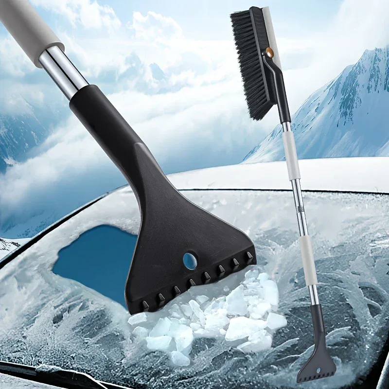 Car Ice Scraper Windshield Ice Breaker Quick Clean Glass Brush Snow Remover Cleaner Tool Auto Window Winter Snow Brush Shovel