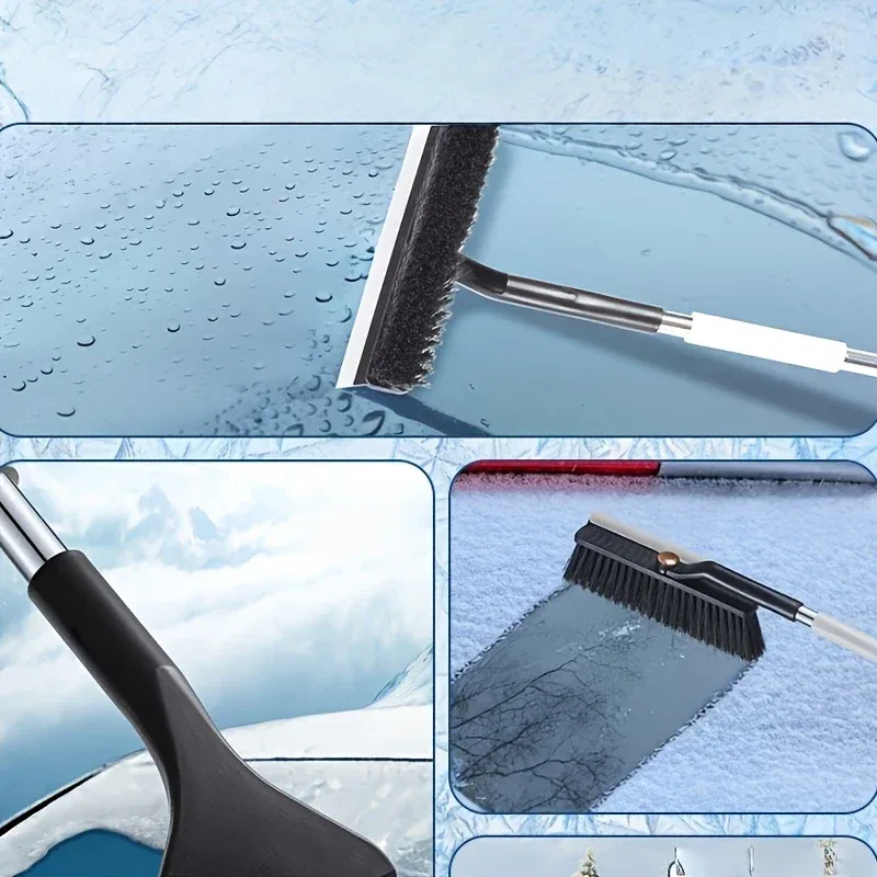 Car Ice Scraper Windshield Ice Breaker Quick Clean Glass Brush Snow Remover Cleaner Tool Auto Window Winter Snow Brush Shovel