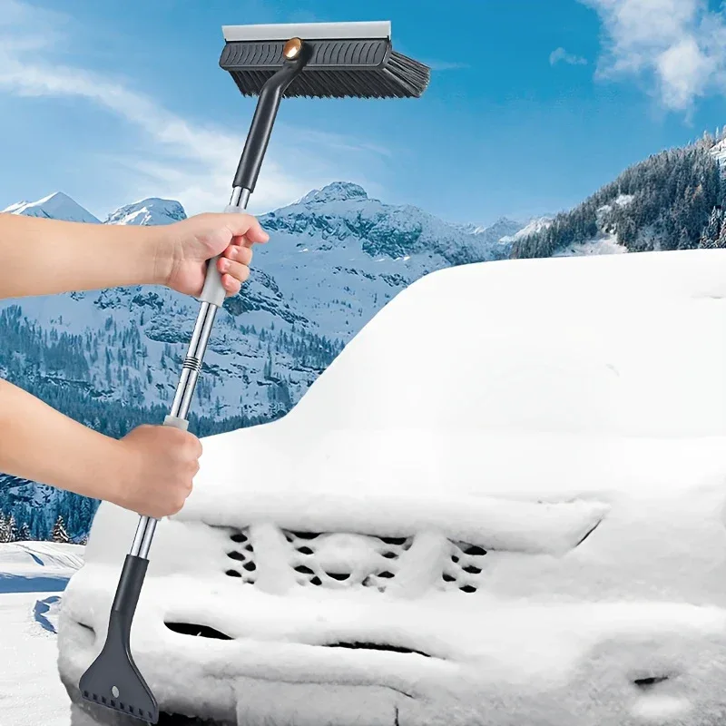 Car Ice Scraper Windshield Ice Breaker Quick Clean Glass Brush Snow Remover Cleaner Tool Auto Window Winter Snow Brush Shovel
