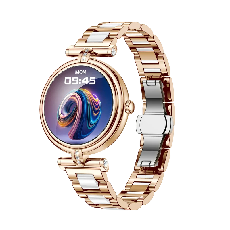 AK62 Smart Outdoor Sports Watch 3ATM Long-Life LED Stopwatch Timer AMOLED Display Leather Touch BT Compatible Android iPhone