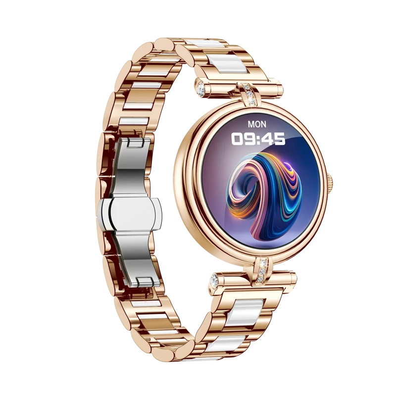 AK62 Smart Outdoor Sports Watch 3ATM Long-Life LED Stopwatch Timer AMOLED Display Leather Touch BT Compatible Android iPhone