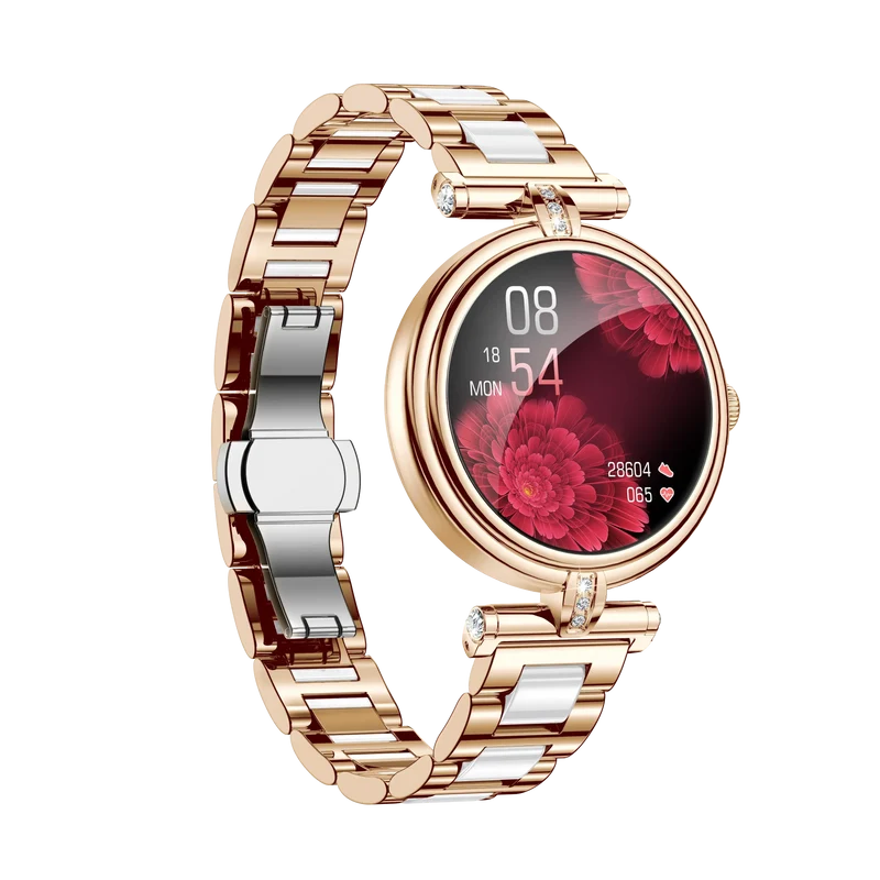 AK62 Smart Outdoor Sports Watch 3ATM Long-Life LED Stopwatch Timer AMOLED Display Leather Touch BT Compatible Android iPhone