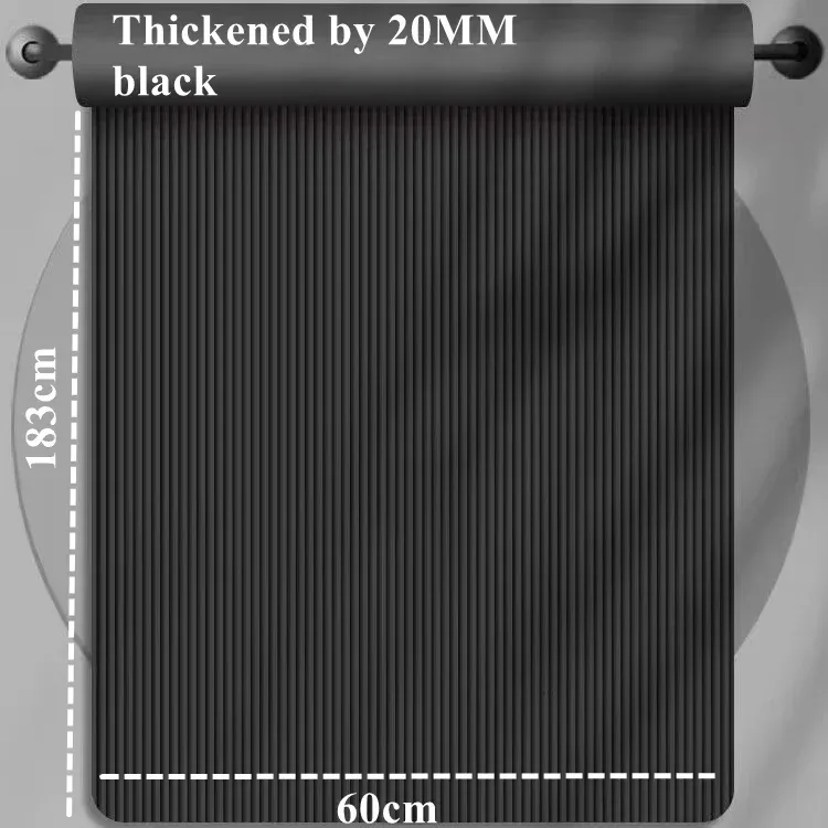 183×60cm Thick Yoga Mat Anti-skid Sports Fitness Mat 20MM Comfort Foam Yoga Matt for Exercise Yoga and Pilates Gymnastics Mat