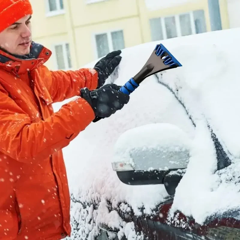 Car Ice Scraper Snow Shovel Windshield Remover Ergonomic Snow Cleaning Tool Winter Auto Glass Defrost Portable Multi-function