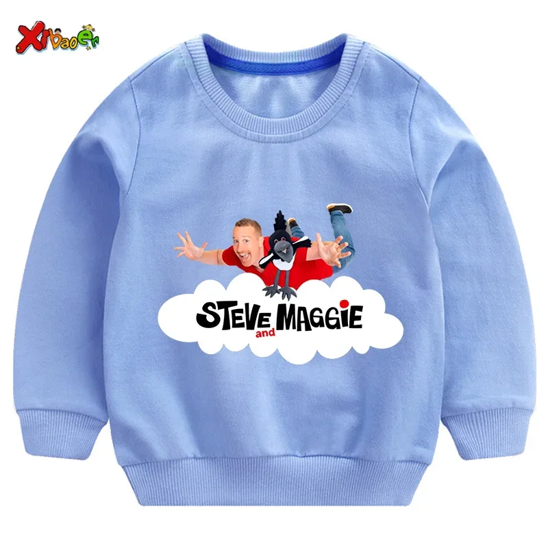 Kids Sweatshirts Steve Maggie Ouctifs Boys Hoodies Sweatshirt Clothing Boy Girl Casual T Shirt Children Pullover Clothes Fashion