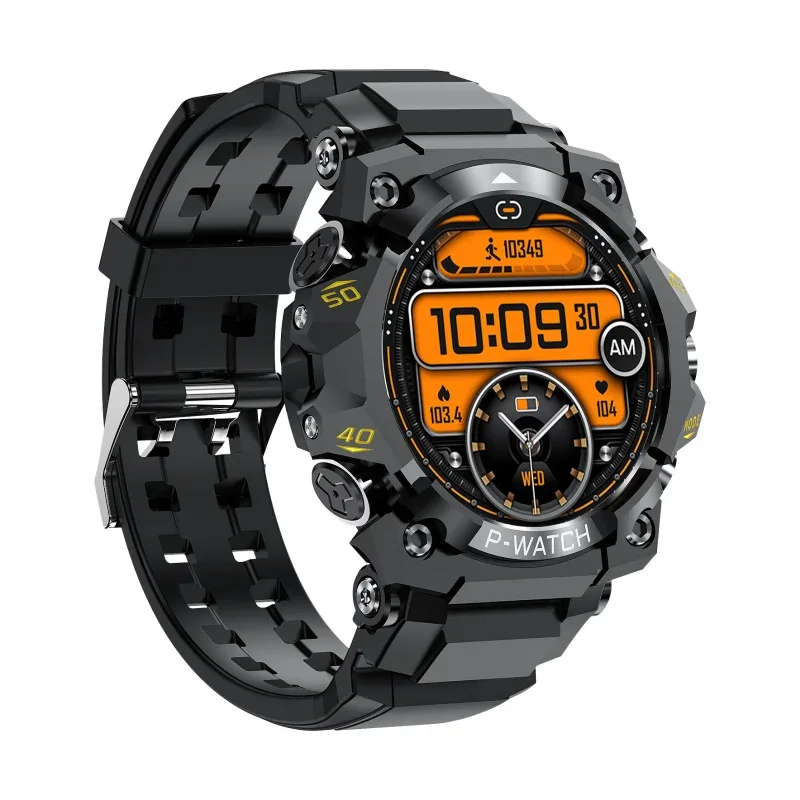 PG222 2025 Outdoor Sports Smart Watch GPS Navigation Compass IP68 Waterproof Fitness Tracker for IPhone/iPad Remote Control Call