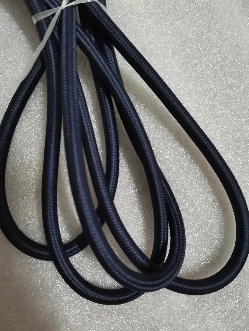 2m AC 220-250V EU Power Cord with Switch Fabric Covered Electrical Power Cable For DIY Table Lamp Cord