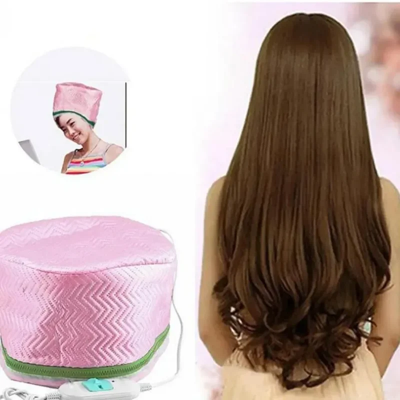 Adjustable PU+PVC Liner Hair Steamer Dryers Cap Electric Hair Heating Thermal Cap Treatment Hat SPA Home Salon Hair Styling Care