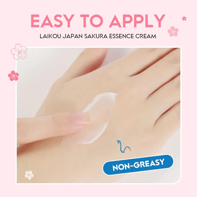 LAIKOU 30g Japan Sakura Essence Face Cream Hydrate Moisturizing Cherry Blossom Refreshing Essence Facial Lotion Korean SkinCare