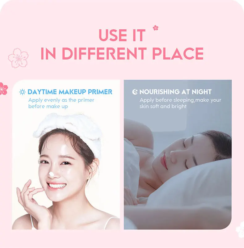 LAIKOU 30g Japan Sakura Essence Face Cream Hydrate Moisturizing Cherry Blossom Refreshing Essence Facial Lotion Korean SkinCare