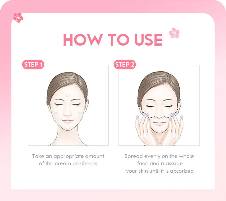 LAIKOU 30g Japan Sakura Essence Face Cream Hydrate Moisturizing Cherry Blossom Refreshing Essence Facial Lotion Korean SkinCare