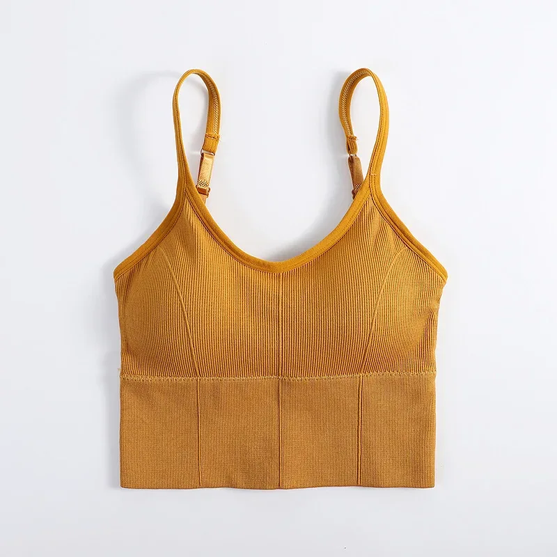 Bras Women Sexy Seamless Bra U Type Backless Bra Gym Running Push Up Bralette Padded Brassiere Women Fitness Sports Bra
