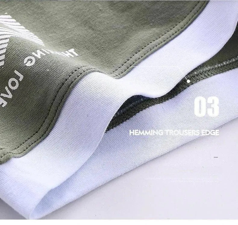 1Pcs Men Cotton Boxer Shorts Panties Underwear3 Colors L XL 2XL 3XL Soft Letter Belt Breathable Soft Fashion Sports