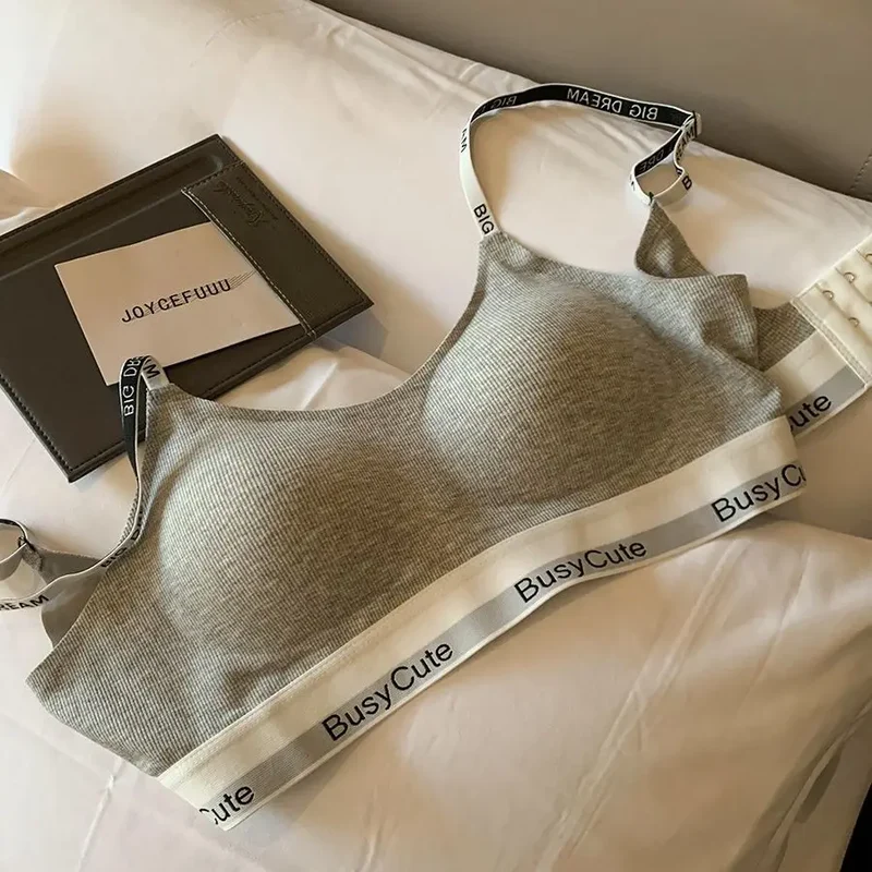 New Letter-free Comfortable Lingerie for Women Without Underwire, Anti-sagging and Comfortable Sports Bra Cover Set