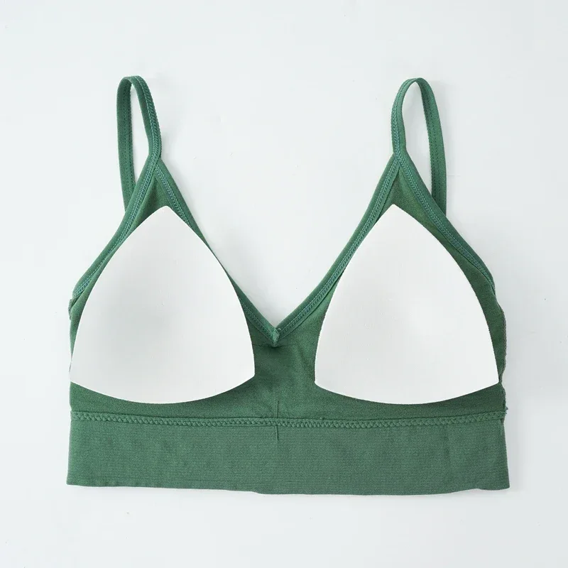 Bras for Women Sexy Seamless Bra U Type Backless Push Up Bralette Women Female Wireless Solid Wire Free Brassiere