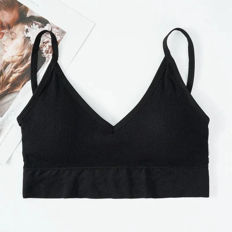 Bras for Women Sexy Seamless Bra U Type Backless Push Up Bralette Women Female Wireless Solid Wire Free Brassiere
