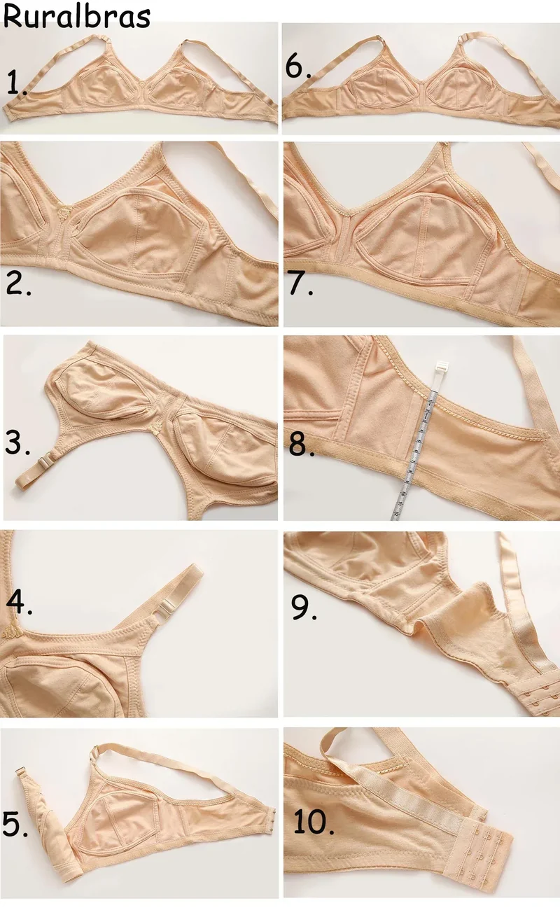 Ruralbras Sexy Full Cup C D E F G Bras For Women Push Up Seamless Comfortable Cotton Lingerie TOP Big Bust 36-52 Lace Undearwear
