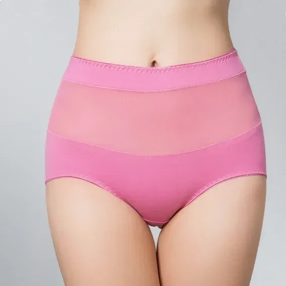 Large Size 110 Kg Triangle Underwear Women's Mesh High Waist Hip Fat Transparent Sexy Lingerie sexy panties women panties