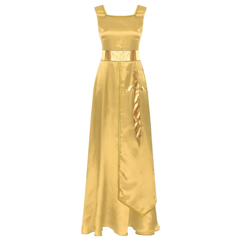 Women Robe Praise Lyrical Dance Dress Church Choir Worship Liturgical Performance Costume Sleeveless Tunic Gown Dancewear Clothe