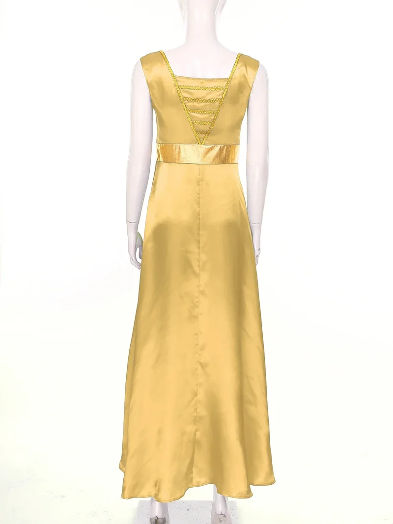 Women Robe Praise Lyrical Dance Dress Church Choir Worship Liturgical Performance Costume Sleeveless Tunic Gown Dancewear Clothe