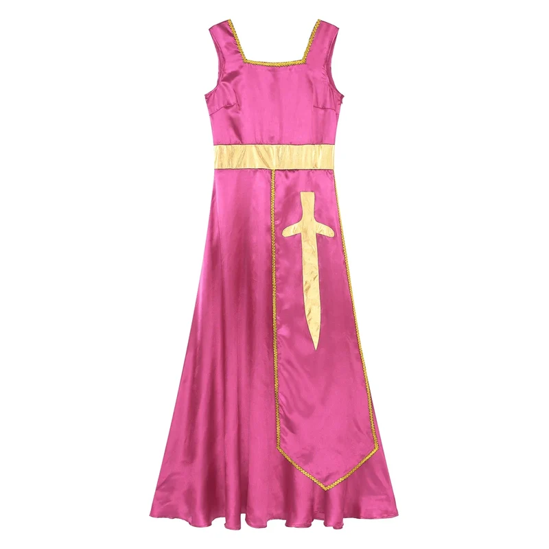 Women Robe Praise Lyrical Dance Dress Church Choir Worship Liturgical Performance Costume Sleeveless Tunic Gown Dancewear Clothe