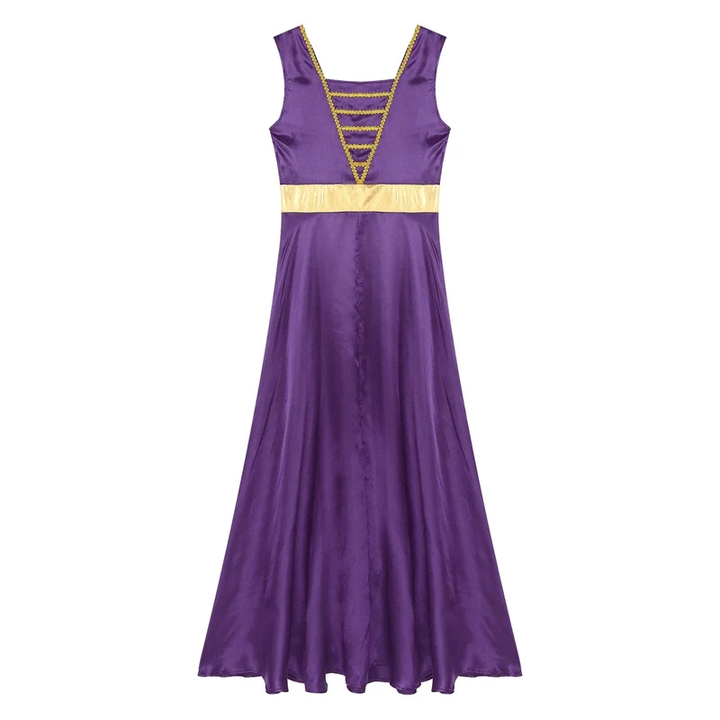 Women Robe Praise Lyrical Dance Dress Church Choir Worship Liturgical Performance Costume Sleeveless Tunic Gown Dancewear Clothe