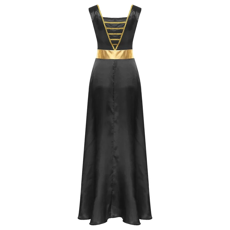 Women Robe Praise Lyrical Dance Dress Church Choir Worship Liturgical Performance Costume Sleeveless Tunic Gown Dancewear Clothe