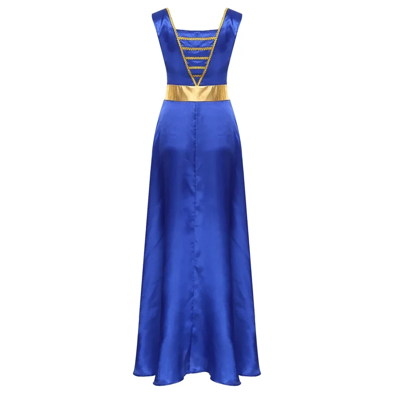 Women Robe Praise Lyrical Dance Dress Church Choir Worship Liturgical Performance Costume Sleeveless Tunic Gown Dancewear Clothe