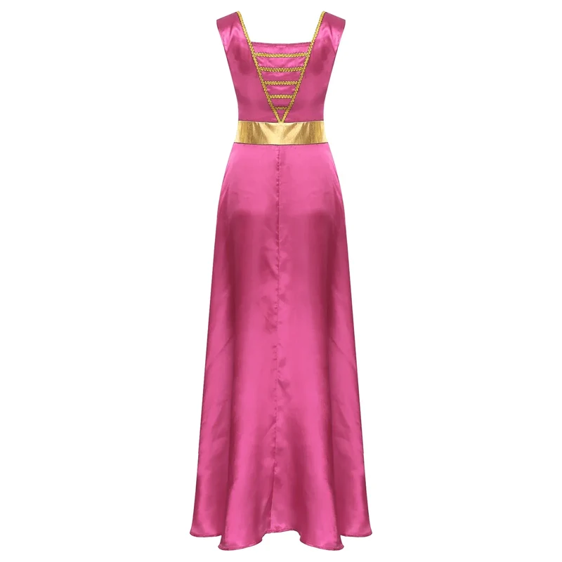 Women Robe Praise Lyrical Dance Dress Church Choir Worship Liturgical Performance Costume Sleeveless Tunic Gown Dancewear Clothe