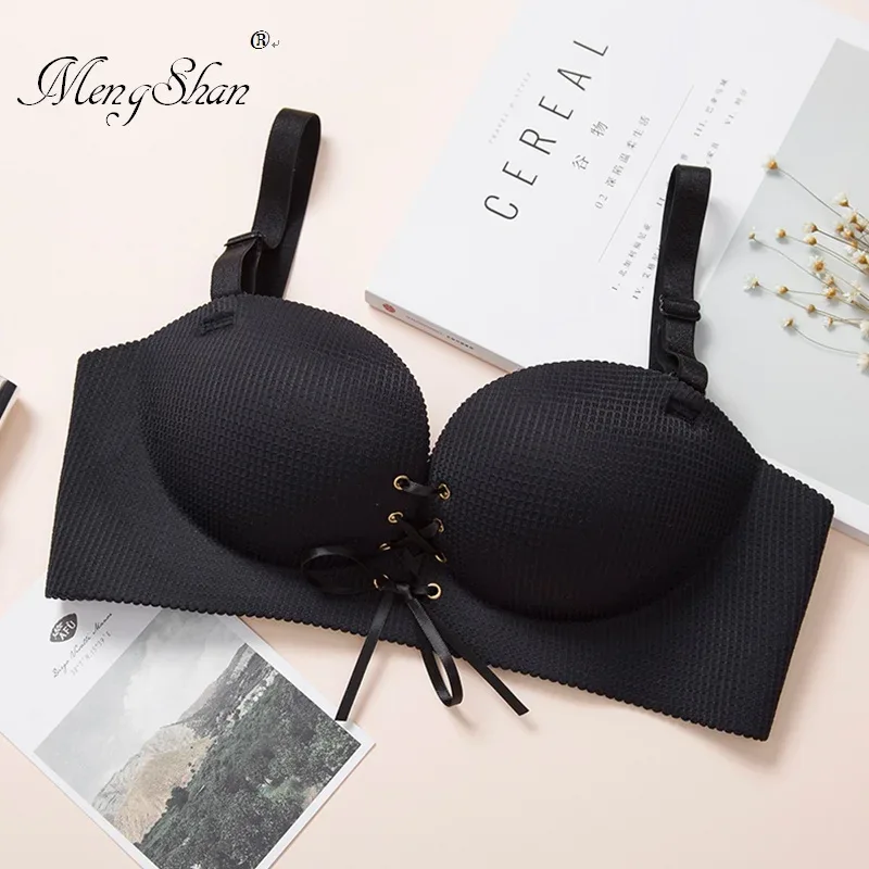bras for women Rope straps Palm support Steel-free bra with air-permeable bra One-piece Lattice push up sexy bra 80A 80B 80C 85C