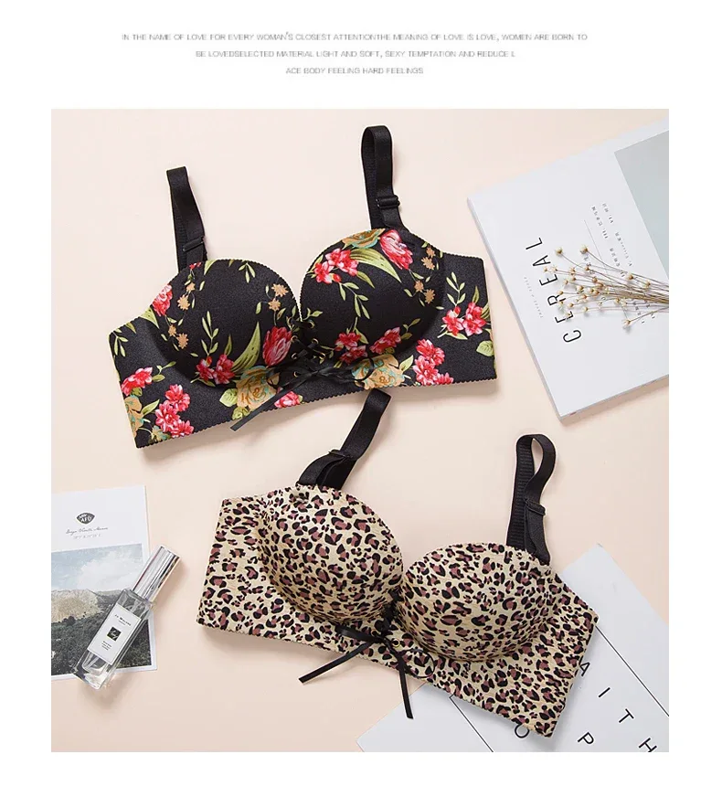 bras for women Rope straps Palm support Steel-free bra with air-permeable bra One-piece Lattice push up sexy bra 80A 80B 80C 85C