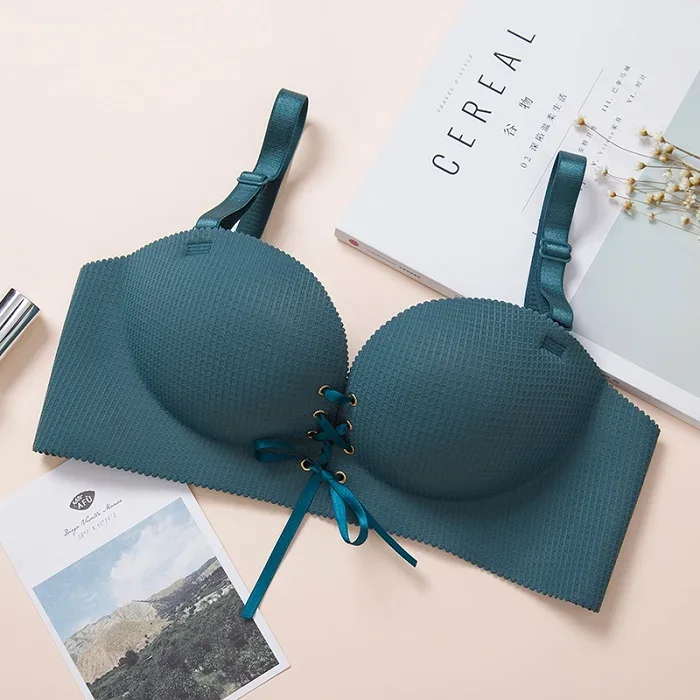 bras for women Rope straps Palm support Steel-free bra with air-permeable bra One-piece Lattice push up sexy bra 80A 80B 80C 85C