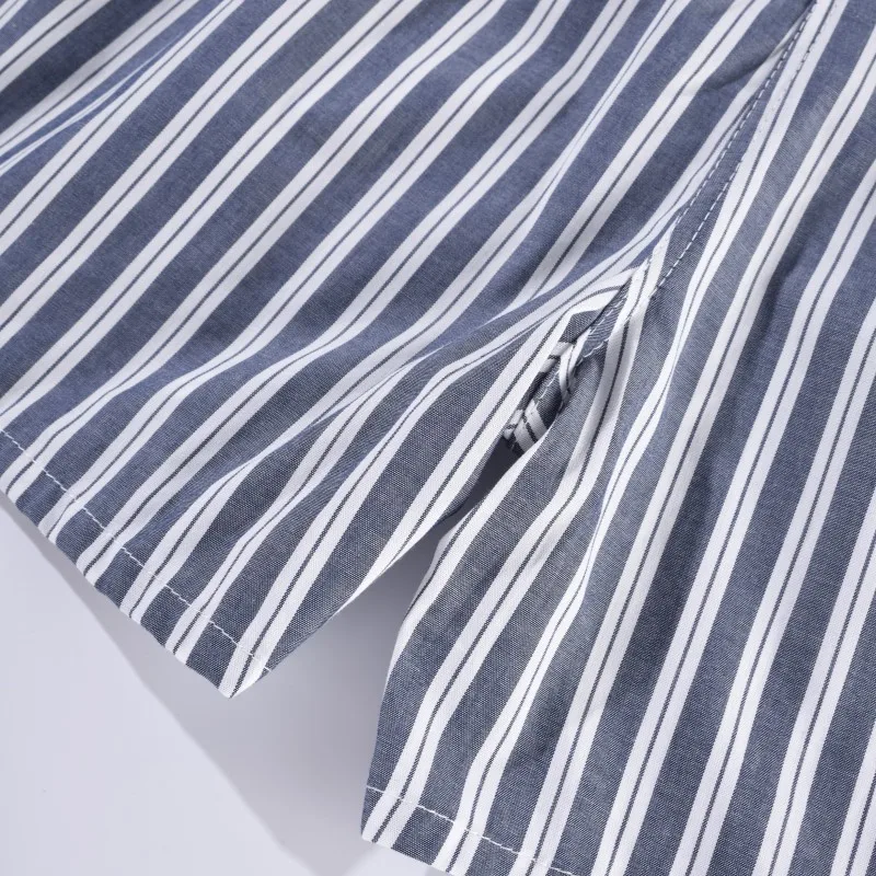 Mens Underwear Boxers Shorts Casual Cotton Sleep Underpants Homewear Men Arrow Panties Striped Plaid Loose Comfortable Underwear