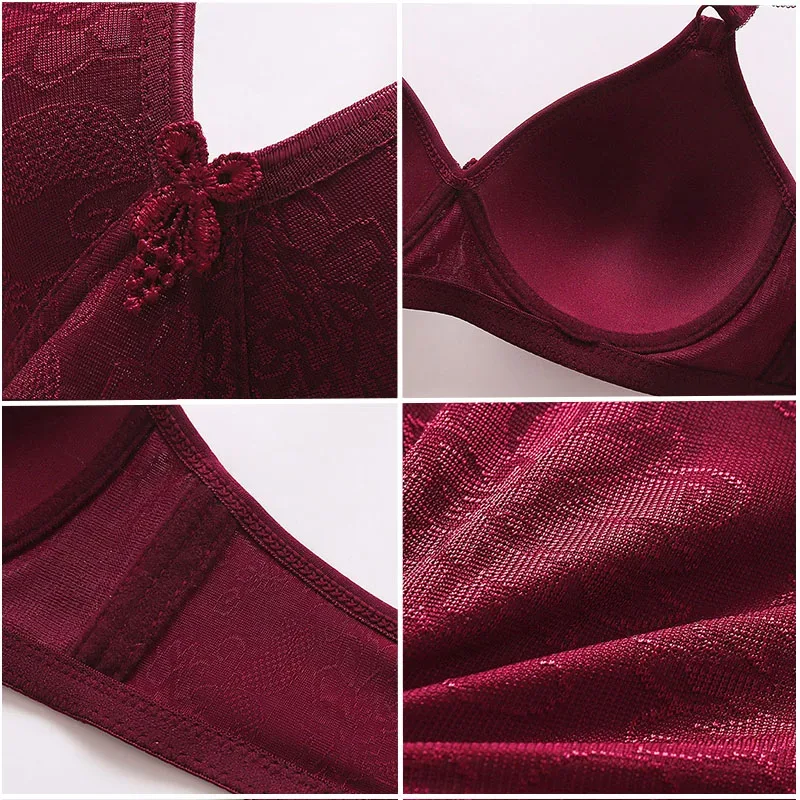 Female 36-42 BC Bra for Women Brassiere Sexy Lingerie Underwear Bralette Seamless Comfortable Plus Size Gathered Bras Underwear