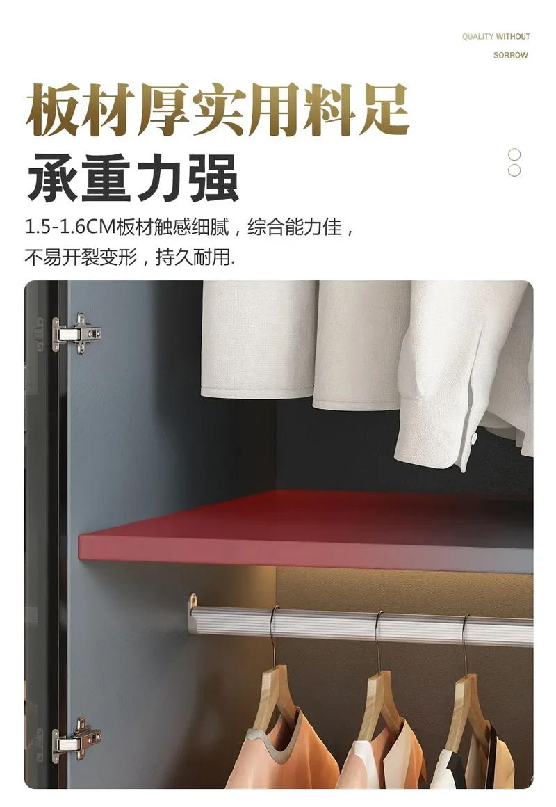 Aesthetic Black Dressing Wardrobe Display Waterproof Luxury Closet Wardrobe Storage Clothing Ropero Para Gurdar Ropa Furnitures